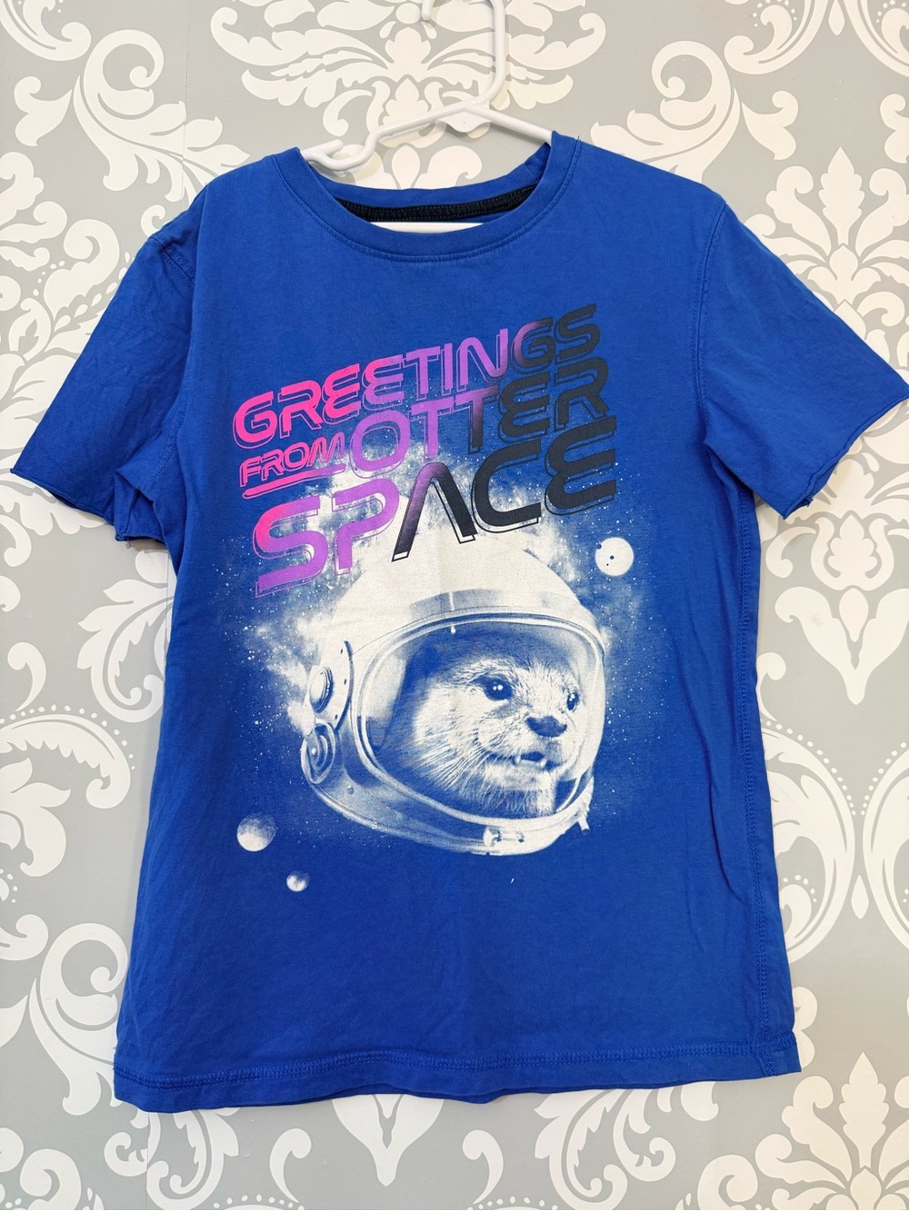 💫10/$25 • George Royal Blue Otter Space Graphic Tee